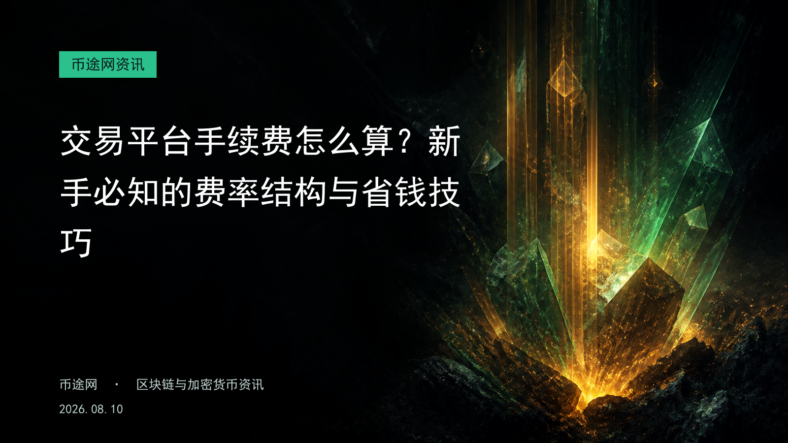 交易平台手续费怎么算?新手必知的费率结构与省钱技巧